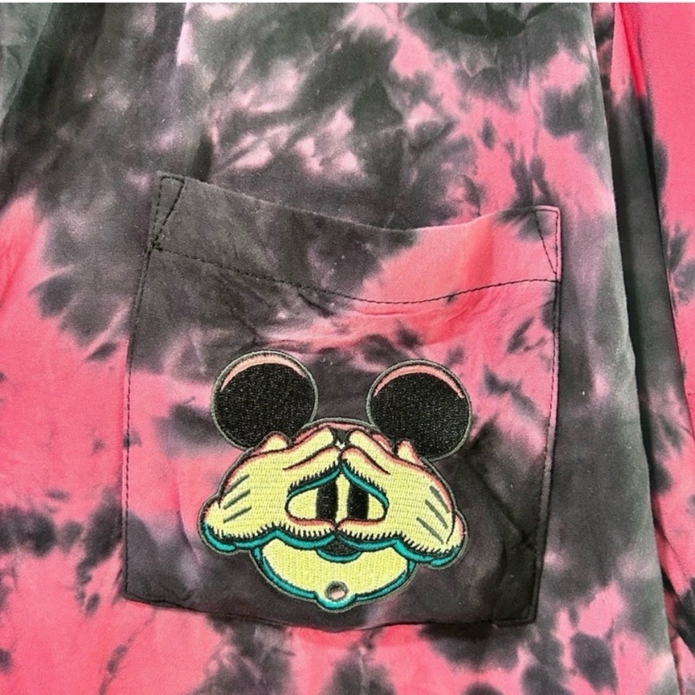 Disney Pink and Black Tie-Dye Shirt - Picture 7 of 15